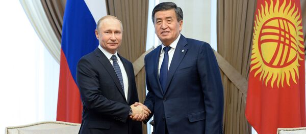 Президент России Владимир Путин прибыл в Кыргызстан с государственным визитом - Sputnik Таджикистан