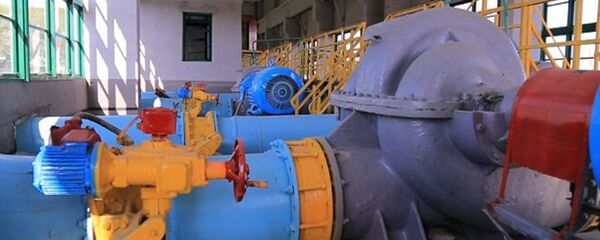 Восстановление насосной станции Пойменная в городе Конибодом  - Sputnik Тоҷикистон