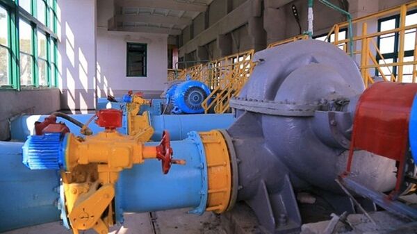 Восстановление насосной станции Пойменная в городе Конибодом  - Sputnik Таджикистан