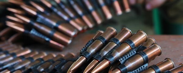 Пулеметная лента с патронами - Sputnik Таджикистан