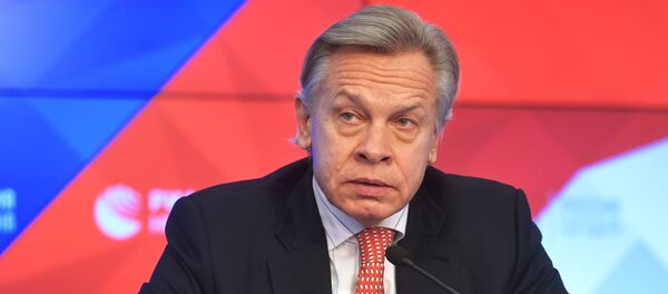 Председатель комиссии Совета Федерации РФ по информационной политике Алексей Пушков - Sputnik Таджикистан
