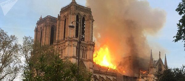 Пожар в Нотр-Даме во Франции Пожар в Нотр-Даме во Франции - Sputnik Таджикистан