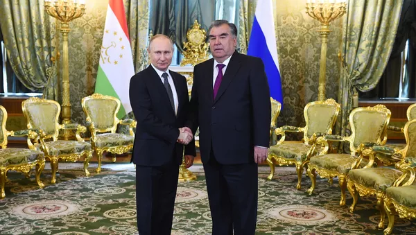Президент РФ В. Путин встретился с президентом Таджикистана Э. Рахмон - Sputnik Тоҷикистон