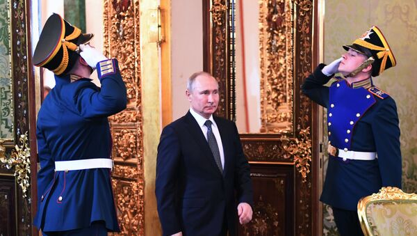 Президент России Владимир Путин в Кремле - Sputnik Тоҷикистон