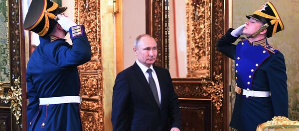 Президент России Владимир Путин в Кремле - Sputnik Тоҷикистон