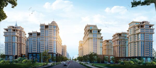 Архитектурная концепция зданий расположенных по улице Айни, согласно реализации Генерального плана г. Душанбе Архитектурная концепция зданий расположенных по улице Айни, согласно реализации Генерального плана г. Душанбе - Sputnik Тоҷикистон