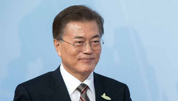 Президент Южной Кореи Мун Чжэ Ин  - Sputnik Таджикистан