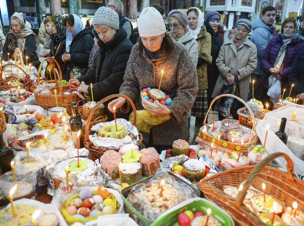 Освящение куличей на Пасху 2021