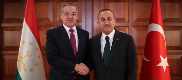 Мулоқоти Сироҷиддин Муҳриддин ва Мевлут Чавушоғлу дар Туркия - Sputnik Тоҷикистон