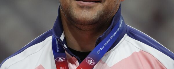 Дилшод Назаров из Таджикистана на чемпионате Азии по легкой атлетике в Дохе, Катар Дилшод Назаров из Таджикистана на чемпионате Азии по легкой атлетике в Дохе, Катар - Sputnik Тоҷикистон