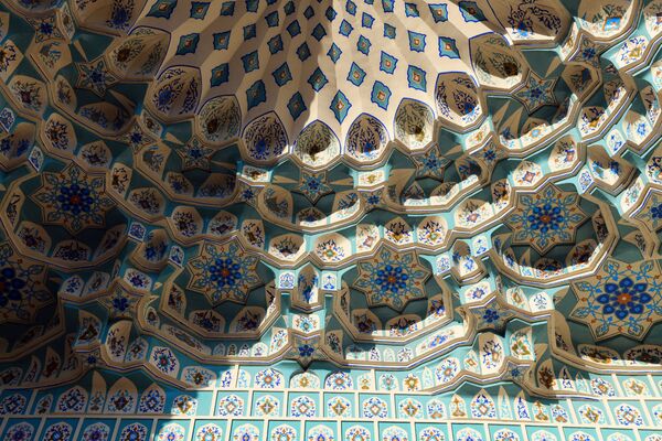 Узоры и орнамент мечети Шейха Мухаммада Садыка Мухаммада Юсуфа - Sputnik Таджикистан