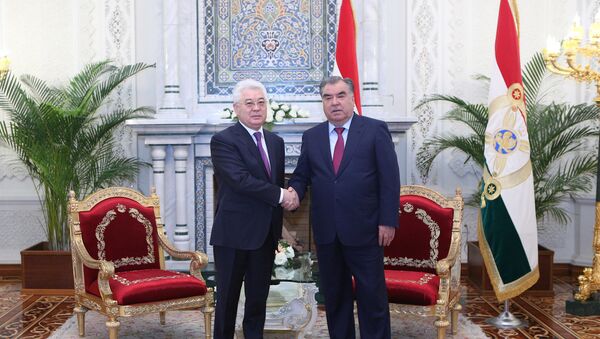 Рахмон и министр иностранных дел Казахстана - Sputnik Таджикистан