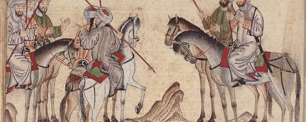 Изображение арабской конницы - Sputnik Таджикистан