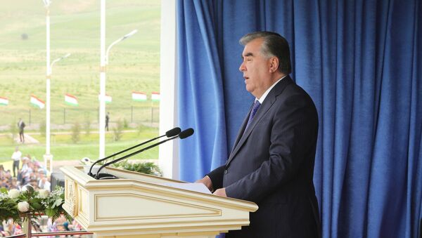 Открытие стадиона в селе Пушинг и встреча с жителями - Sputnik Таджикистан