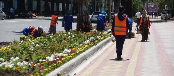 Коммунальные службы города Душанбе Коммунальные службы города Душанбе - Sputnik Тоҷикистон
