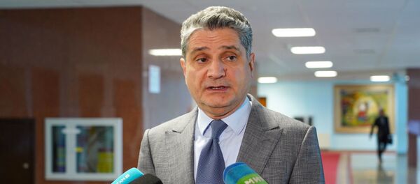 Председатель Коллегии Евразийской экономической комиссии Тигран Саркисян на встрече в ЕНУ им. Л.Гумилева - Sputnik Таджикистан