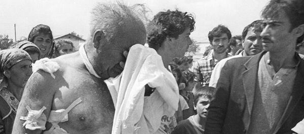 Турок-месхетинец, пострадавший во время беспорядков на межнациональной почве Турок-месхетинец, пострадавший во время беспорядков на межнациональной почве - Sputnik Таджикистан