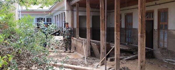 Последствия селевых потоков в Канибадаме Последствия селевых потоков в Канибадаме - Sputnik Тоҷикистон