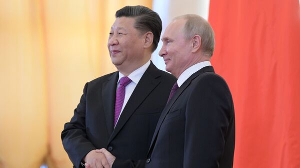 Мероприятия с участием президента РФ В. Путина в рамках государственного визита в РФ председателя КНР Си Цзиньпина - Sputnik Таджикистан