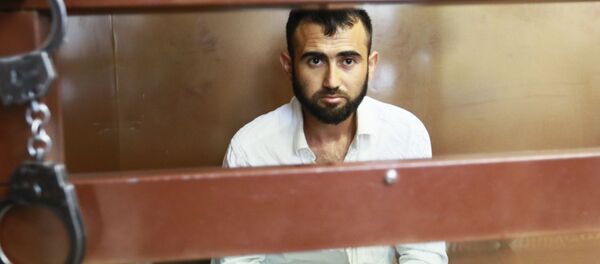 Обвиняемый по делу об убийстве мастера спорта по греко-римской борьбе Сергея Чуева Аловадин Михроччен - Sputnik Таджикистан