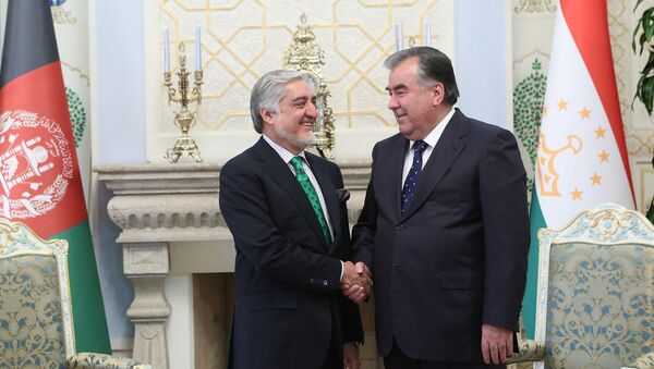 Абдулло Абдулло министр иностранных дел Афганистана  и президент Таджикистана Эмомали Рахмон - Sputnik Таджикистан