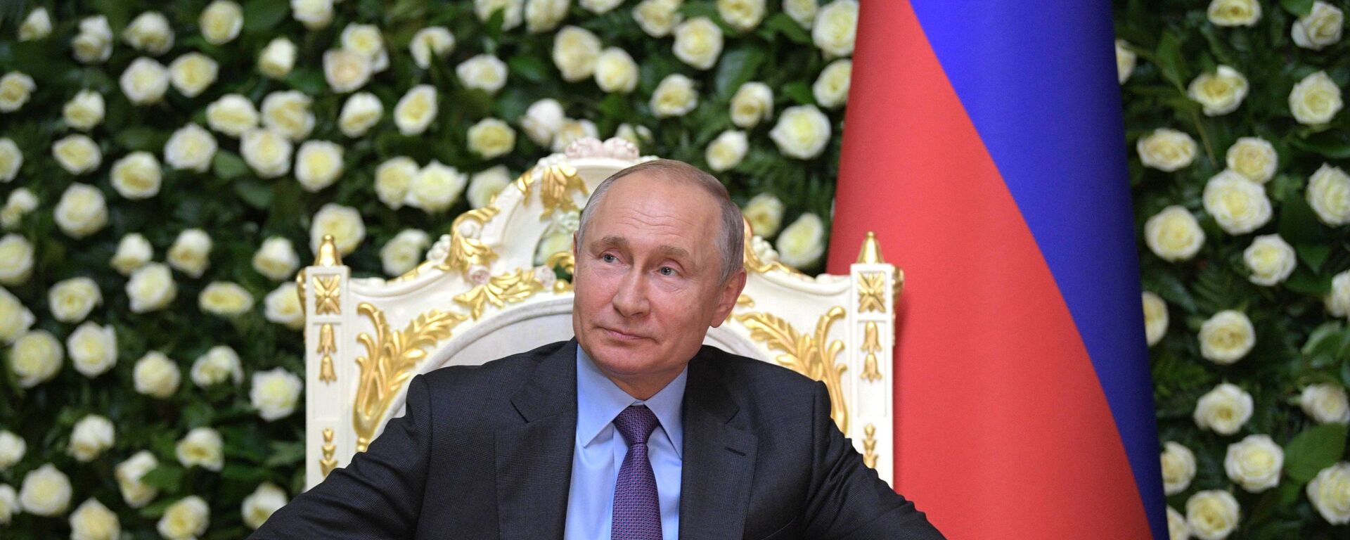 Президент РФ В. Путин прибыл в Душанбе для участия в саммите СВМДА - Sputnik Таджикистан, 1920, 14.09.2021