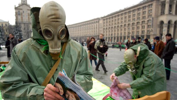Протесты против строительства ядерного хранилища. Киев, Украина. 3 марта 2006  - Sputnik Таджикистан