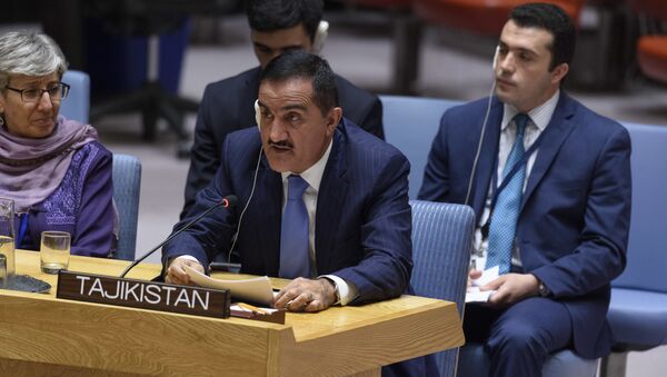 Выступление постоянного представителя Таджикистана на заседании Совета Безопасности ООН по Афганистану - Sputnik Таджикистан