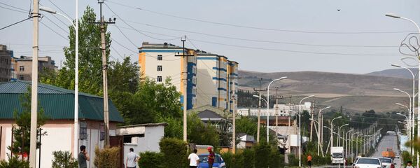 Одна из улиц Дангары - Sputnik Тоҷикистон