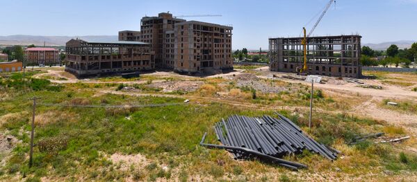 Строительство медицинского университета Хатлона в Дангаре - Sputnik Тоҷикистон