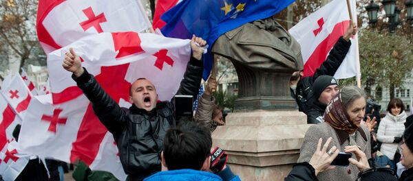 Акция в Тбилиси - Sputnik Таджикистан