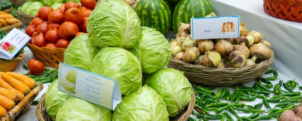 Овощи на экономической выставке-ярмарке СУГД-2019 - Sputnik Тоҷикистон