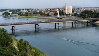 Панорама города Худжанд, архивное фото