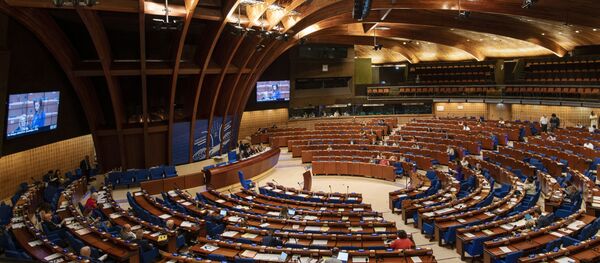 Зал заседаний Парламентской ассамблеи Совета Европы (ПАСЕ) Зал заседаний Парламентской ассамблеи Совета Европы (ПАСЕ) - Sputnik Таджикистан