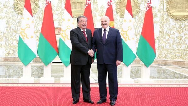 Встреча Президента Беларуси Александра Лукашенко и Президента Таджикистана Эмомали Рахмона - Sputnik Таджикистан
