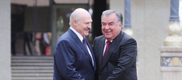 Встреча Президента Беларуси Александра Лукашенко и Президента Таджикистана Эмомали Рахмона - Sputnik Тоҷикистон