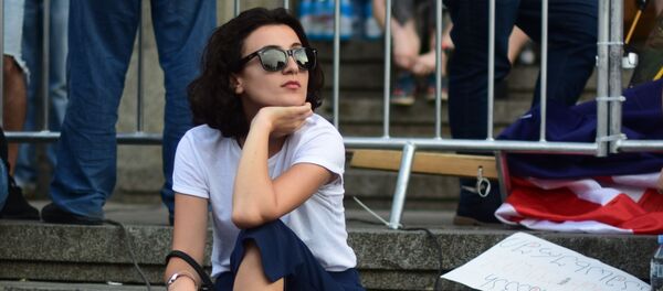 Акция протеста в Тбилиси - Sputnik Таджикистан