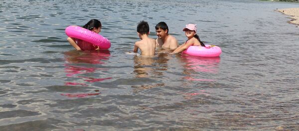 Зона отдыха на берегу реки Сырдарья Зона отдыха на берегу реки Сырдарья - Sputnik Тоҷикистон