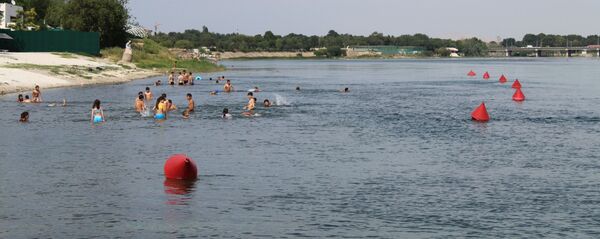 Зона отдыха на берегу реки Сырдарья Зона отдыха на берегу реки Сырдарья - Sputnik Тоҷикистон