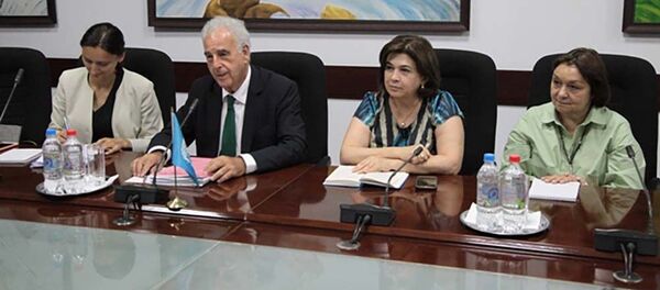 Руководство АКН обсудили со специальным советником ООН по вопросам ВНМО вопросы предотвращения распространения наркомании в стране  - Sputnik Тоҷикистон