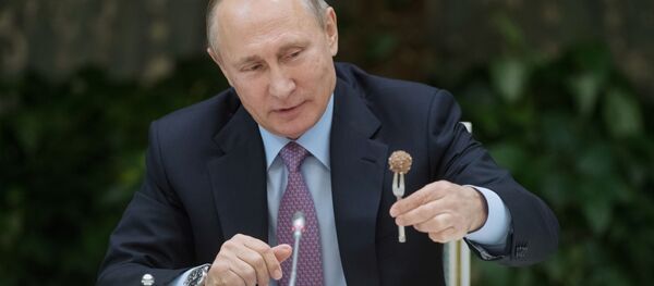 Президент РФ Владимир Путин на встрече с победителями всероссийского конкурса Семья года - Sputnik Таджикистан