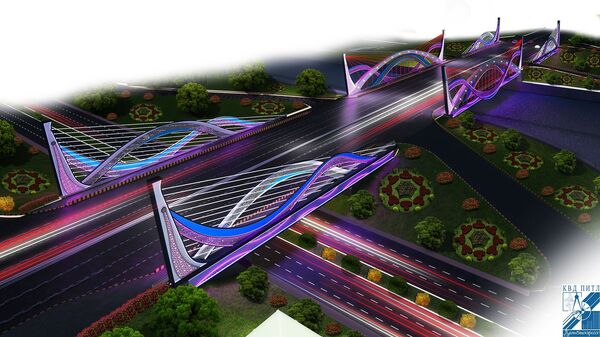 Дар Душанбе купруки хиёбони Исмоили Сомонӣ навсозӣ мешавад-акс - Sputnik Тоҷикистон