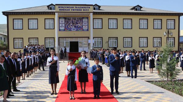 Открытие новой школы в Дангаринском районе - Sputnik Тоҷикистон
