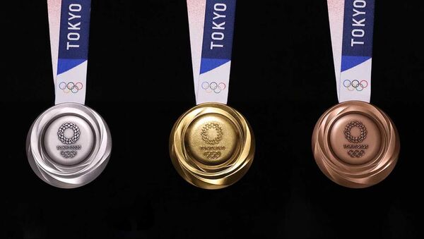Дизайн олимпийских медалей Токио 2020 - Sputnik Таджикистан