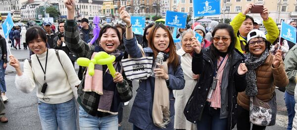 Туристы из Китая - Sputnik Таджикистан