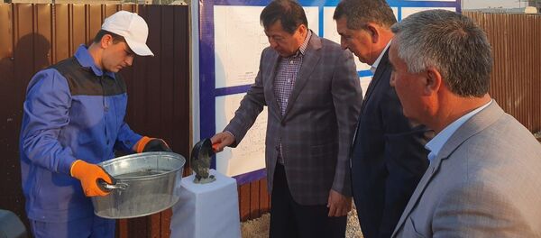 Рамазон Рахимзода дал старт строительству здание Мухофиза в дангаринском районе  - Sputnik Тоҷикистон