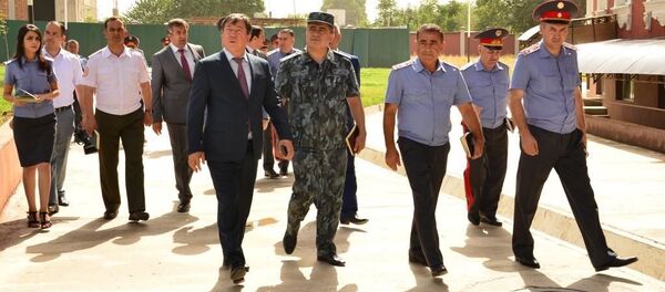 Рахимзода ознакомился с ходом строительство Академии МВД - Sputnik Тоҷикистон