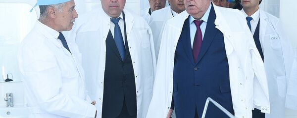 Эмомали Рахмон открыл в Горно-Матчинском районе центральную больницу - Sputnik Тоҷикистон