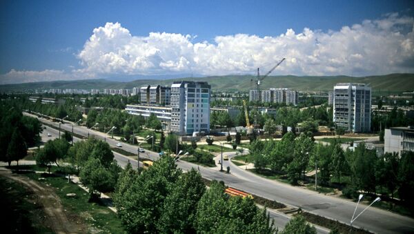 Вид на город Душанбе, 1996 год - Sputnik Тоҷикистон