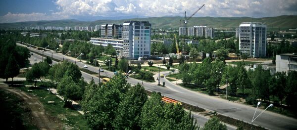 Вид на город Душанбе, 1996 год - Sputnik Тоҷикистон